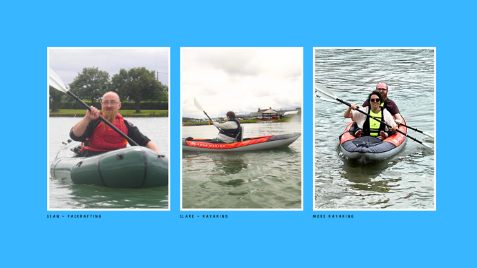 Clare & Friends tested out a MRS Pack Raft & Aqua Marina Inflatable Kayak