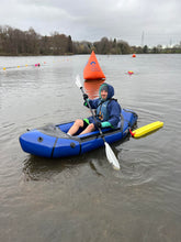Load image into Gallery viewer, Hire a Pack Raft- MRS Microraft Large (with Spray deck and Internal Storage)