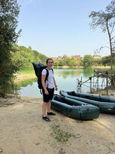 Load image into Gallery viewer, Hire a Pack Raft- MRS Microraft Large (with Spray deck and Internal Storage)