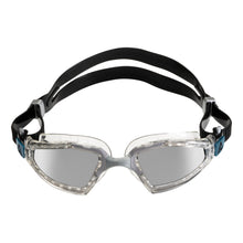 Load image into Gallery viewer, Aquasphere Kayenne PRO Goggles - Silver Titanium Mirrored Lens - Transparent/Grey