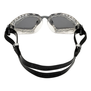 Aquasphere Kayenne PRO Goggles - Silver Titanium Mirrored Lens - Transparent/Grey