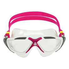 Load image into Gallery viewer, Aquasphere Vista Goggles Clear Lens - White/Rasberry - Tri Wetsuit Hire