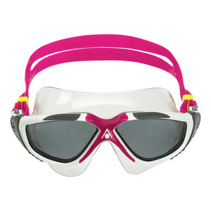 Aquasphere Vista Swim Mask - Smoke Lens - White/Raspberry